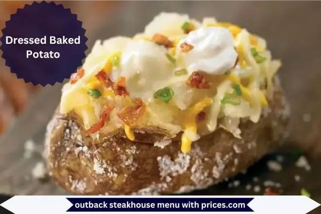 Dressed Baked Potato Menu with Prices