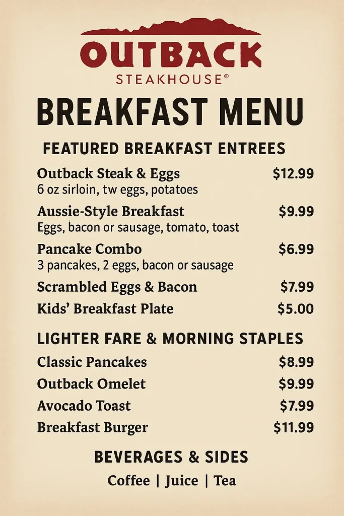 Outback Steakhouse Breakfast Menu With Prices 2025 1 Outback Steakhouse Breakfast Menu With Prices